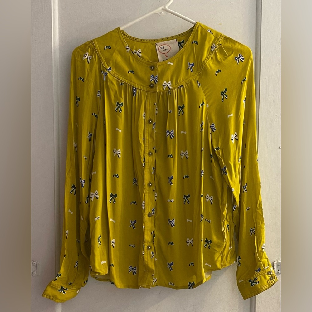 52 Conversations by Anthropologie Colloquial Yoked Buttondown Size XS